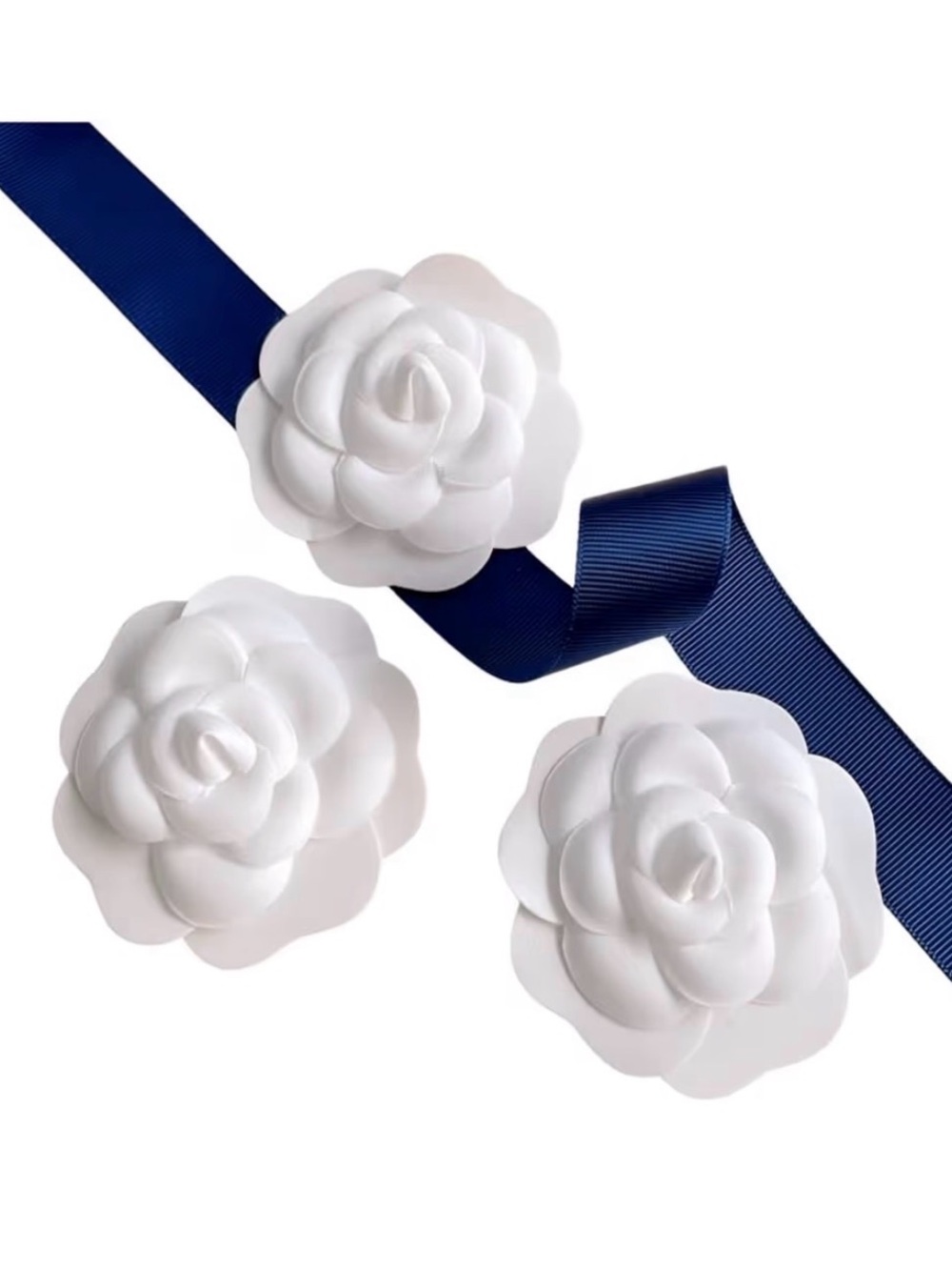White Camellia Flowers Stickers